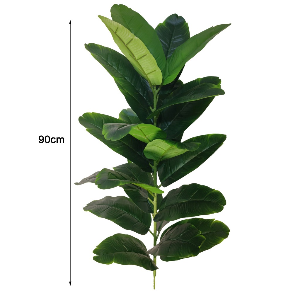 Dracaena Marginata - Sztuczny drzewko figowe z zielonego plastiku,