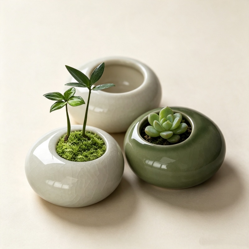 Mini doniczka z efektem popęka – Echeveria Succulent recenzja i cena
